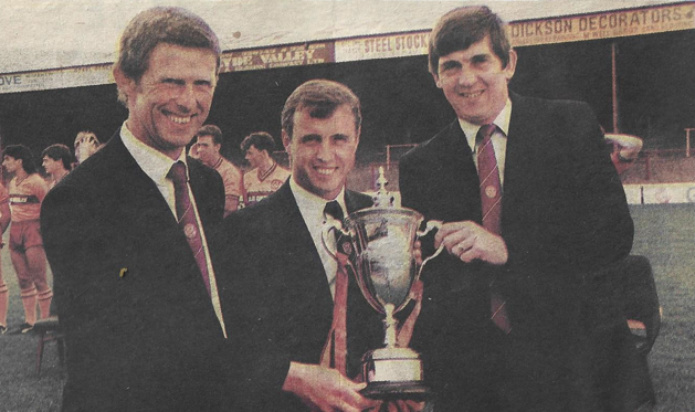 Cammy Murray with Tommy McLean and Tom Forsyth